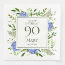 Search for 90th birthday napkins Flowers