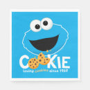 Search for cookie monster sesame street napkins Children learning show
