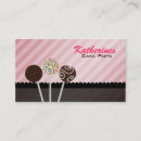 Search for cake pops business cards Candy