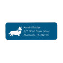 Search for pembroke corgi return address labels Blue