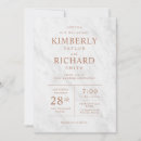 Search for marble and rose gold wedding invitations Simple