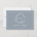 Search for dusty blue rsvp cards Calligraphy