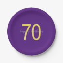 Search for 70th birthday plates Purple