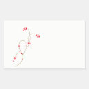 Search for berries rectangle stickers Red