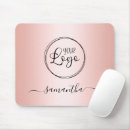 Search for script logo mouse mats For her