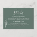 Search for minimalist wedding enclosure cards Sage green