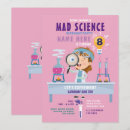 Search for mad science birthday invitations Party