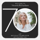 Search for 70th birthday stickers Simple