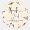 Search for vintage wildflowers stickers Wildflower baby shower