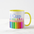 Search for coloured pencil mugs Fun