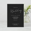 Search for traditional text wedding invitations Black and white
