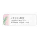 Search for palm tree wedding return address labels Pink