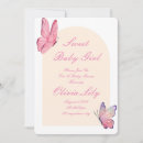Search for butterfly baby girl shower invitations Blush pink