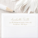 Search for elegant gold return address labels Minimalist