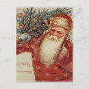 Search for vintage 1900s christmas cards Santa