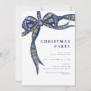 Search for bow christmas invitations Blue