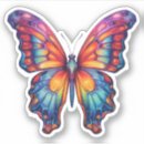 Search for butterflies fly stickers Colourful
