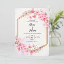 Search for cherry wedding invitations Blush pink watercolor flowers