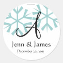 Search for monogram snowflake stickers Initial