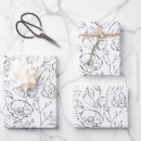 Search for black and white floral wrapping paper Elegant