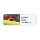 Search for farm landscape return address labels Watercolor
