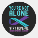 Search for suicide prevention ribbon stickers Support