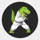 Search for dinosaur art stickers Karate fighter