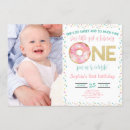 Search for doughnut 1st birthday invitations Girl first birthday