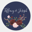 Search for navy and pink wedding stickers Elegant