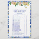 Search for guess who bridal shower games Mediterranean