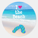 Search for flip flops stickers I love the beach