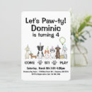 Search for simple dog invitations Pawty