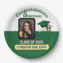 Search for green and gold paper plates White