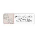 Search for snowflake wedding return address labels Pink