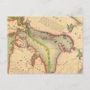 Search for map of the great lakes postcards Michigan