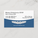 Search for orthodontic business cards Braces