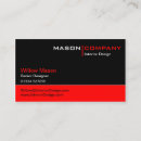 Search for black red business cards Accountant