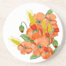 Search for poppy flower coasters Colourful