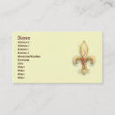 Search for mardi gras business cards Fleur de lis
