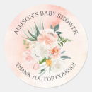 Search for pink peonies baby shower stickers Floral