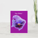 Search for pansies birthday cards Purple