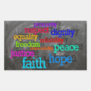 Search for hope rectangle stickers Peace