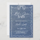 Search for denim baby shower invitations For kids