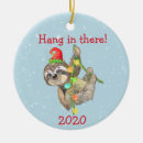 Search for sloth christmas tree decorations Covid