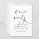 Search for 70 4x6 invitations Seventieth