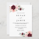 Search for burgundy blush floral wedding invitations Pink