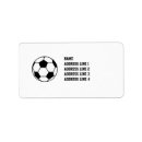 Search for soccer return address labels Player