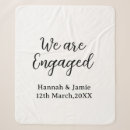 Search for wedding date blankets We are engaged