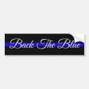 Search for back the blue bumper stickers Thin blue line