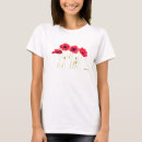 Search for watercolor poppy tshirts Red